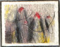 Untitled; by Darko from Pozega Yugoslavia; 1998; colored pencil; 2.75 peep feet by 2 peep feet; gift of the artist